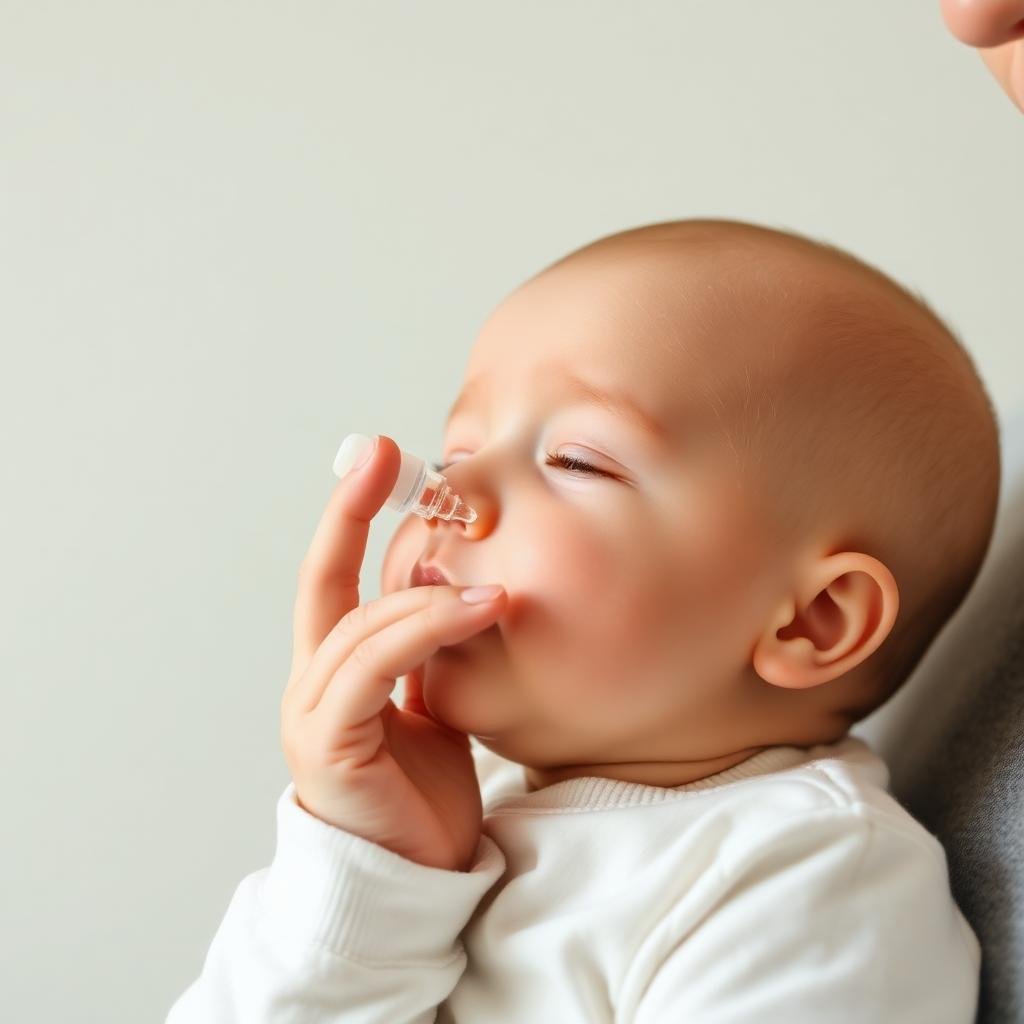 Saline drops for newborn congestion