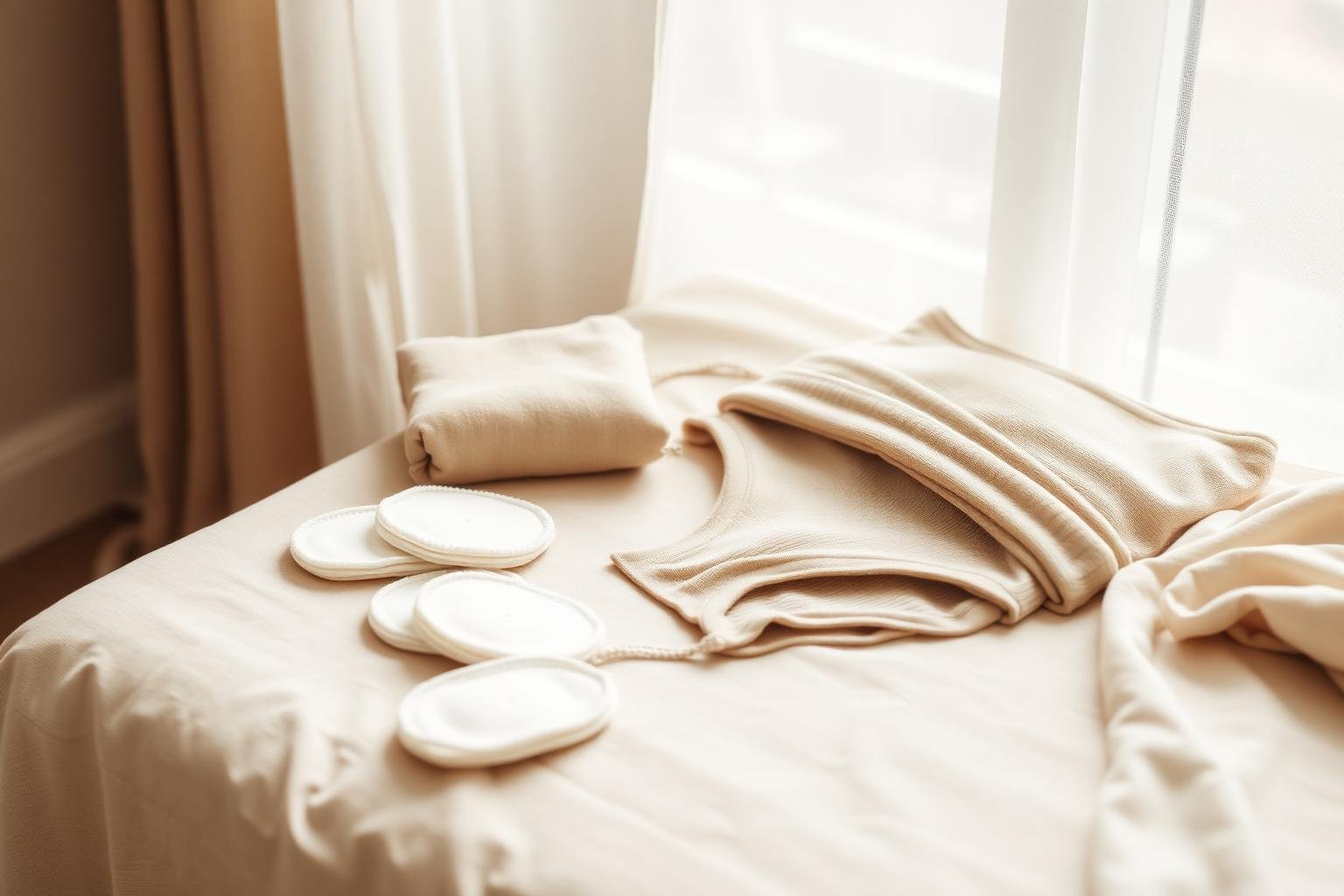 Postpartum recovery essentials — pads, underwear, belly wrap