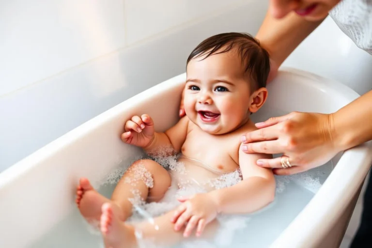 Best baby bath tub photorealistic hero