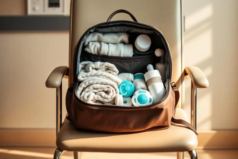 Best diaper bag for hospital photorealistic hero