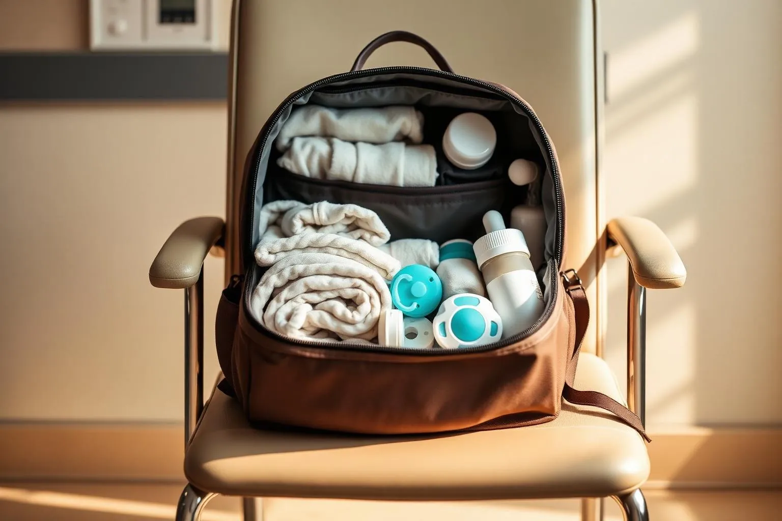 Best diaper bag for hospital photorealistic hero