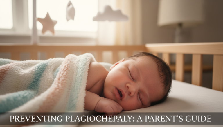 Baby flat head plagiocephaly prevention and treatment
