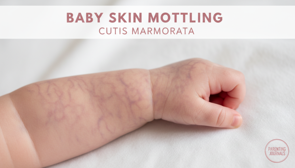 Baby skin mottling cutis marmorata