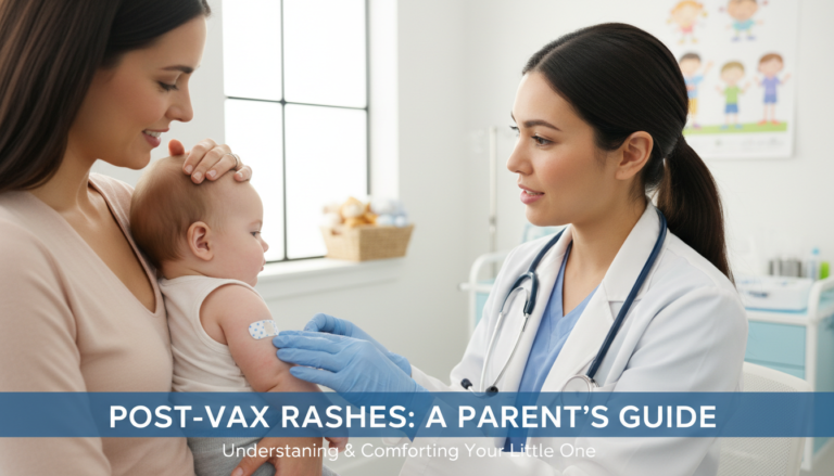 Rash after vaccination in babies