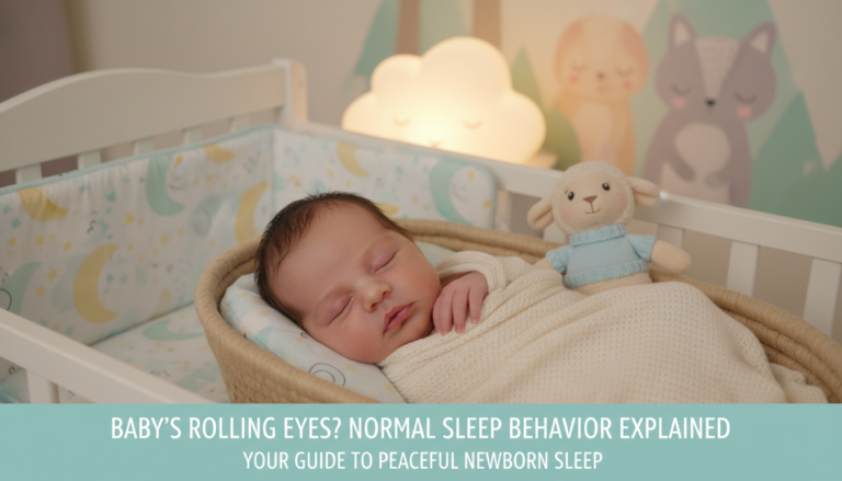Baby rolling eyes back when sleeping