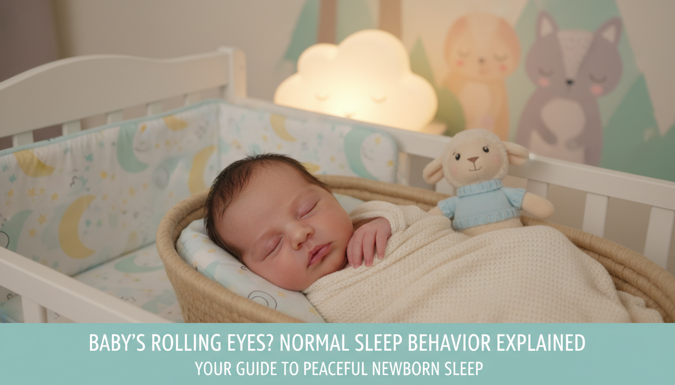 Baby rolling eyes back when sleeping