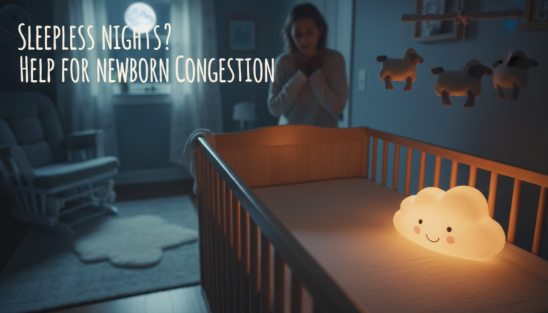 Newborn congestion at night only but fine during day