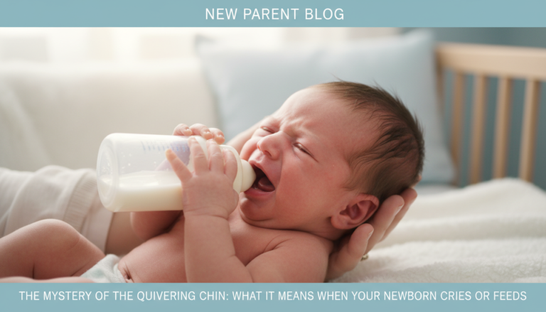 Newborn chin quiver when crying or feeding