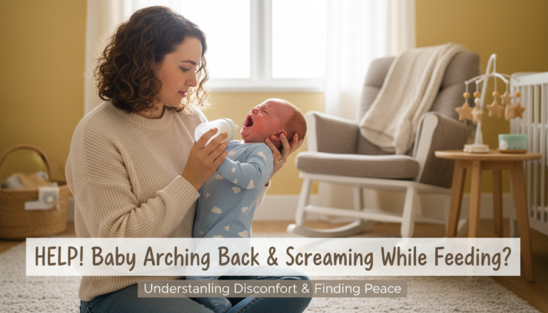Baby arching back when feeding and screaming
