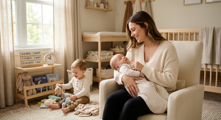Infant Nap Transitions: 3 to 2 to 1 Naps (Age-by-Age Guide)