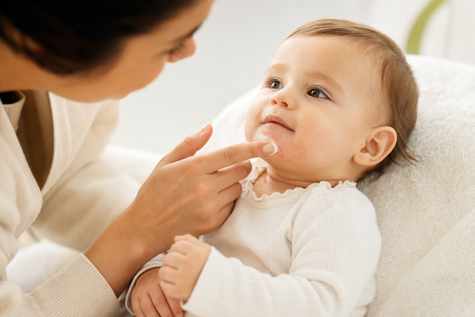 Baby teething rash around mouth treatment
