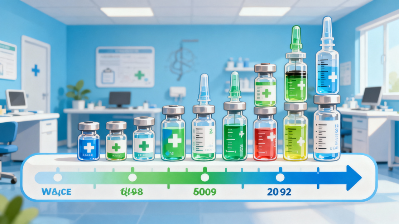 Vaccine schedule calculator showing childhood immunization timeline