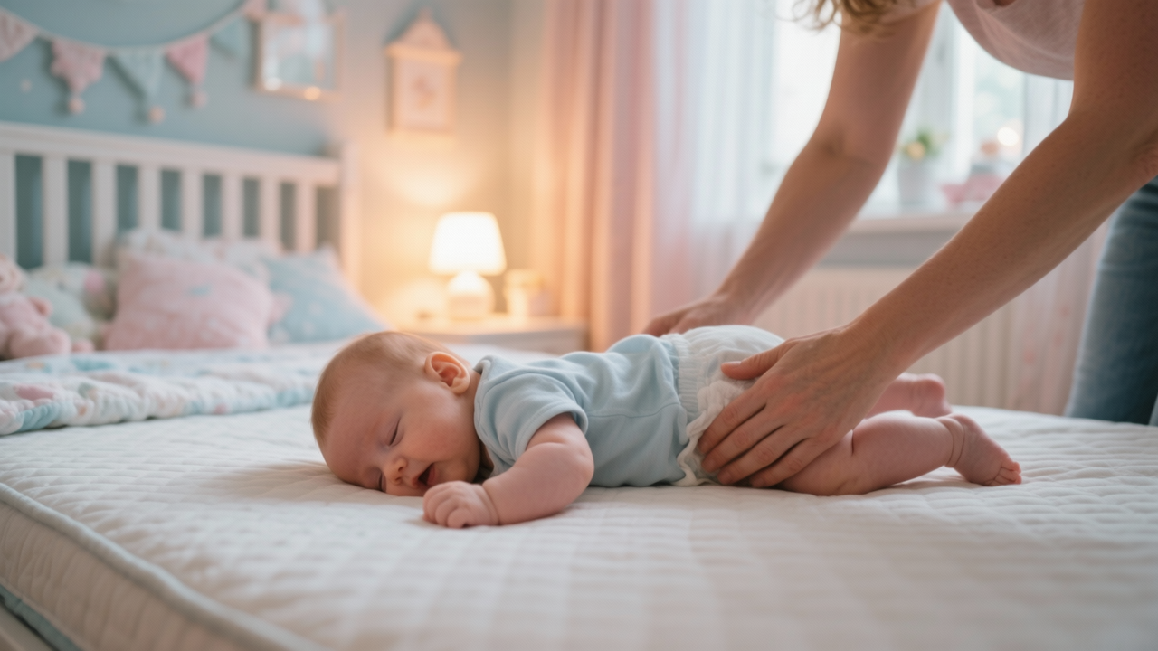 B — pediatrician-reviewed infant sleep guidance from ChildBloomaby rolls in sleep