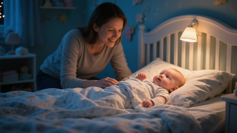8 — pediatrician-reviewed infant sleep guidance from ChildBloom month split night