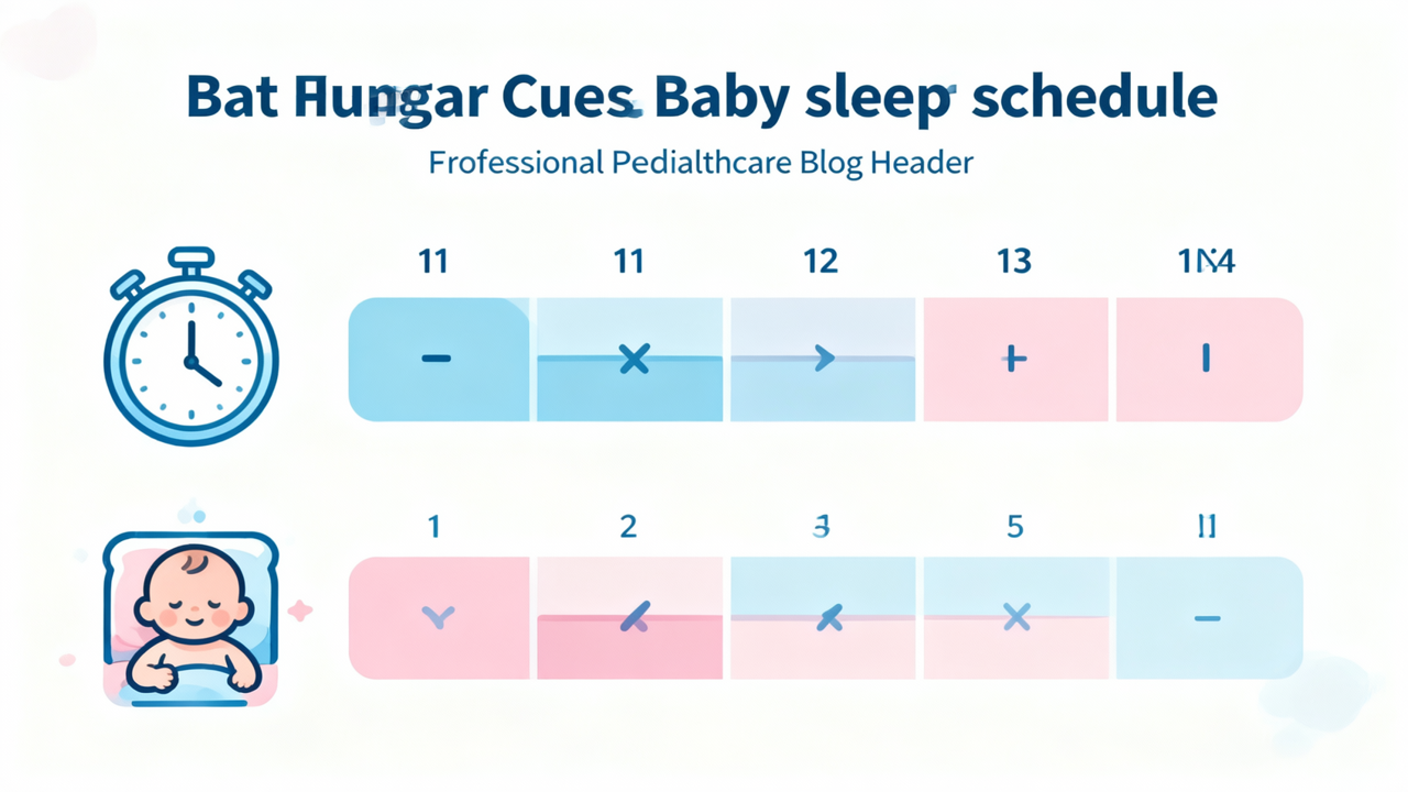 baby schedule vs cues - balancing routine and responsive parenting infographic