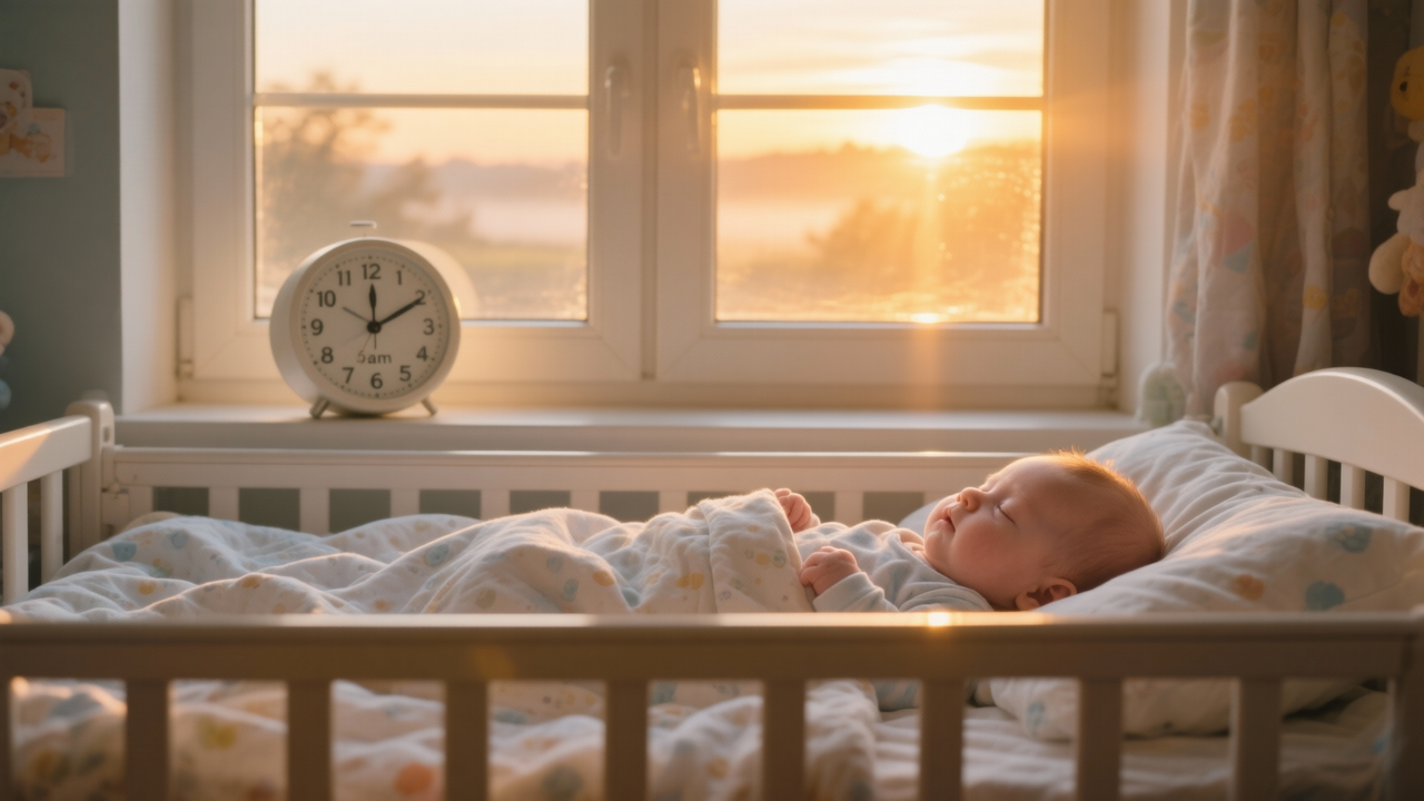 B — pediatrician-reviewed infant sleep guidance from ChildBloomaby daylight saving sleep