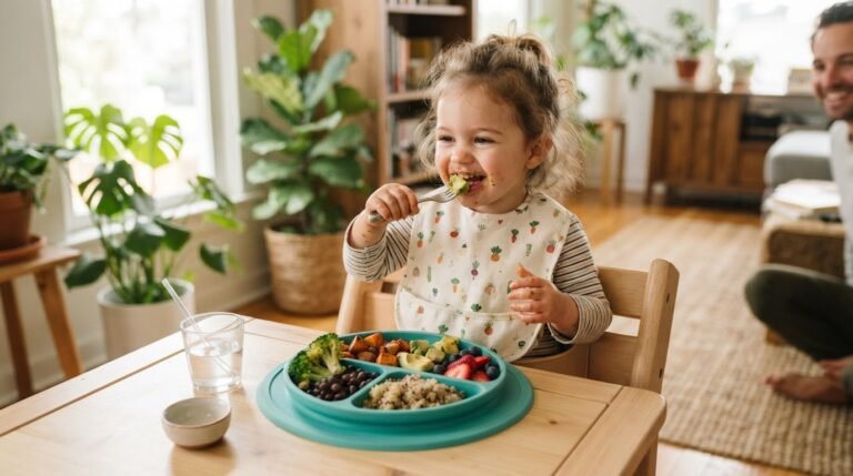 Baby refusing textured foods in high chair