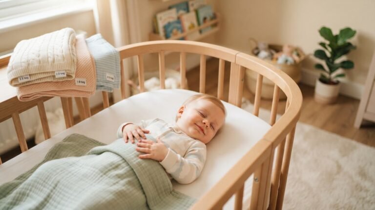 Parent examining teething product safety labels